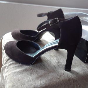 High Heels - Leather Suede Chocolate Brown - 7.5